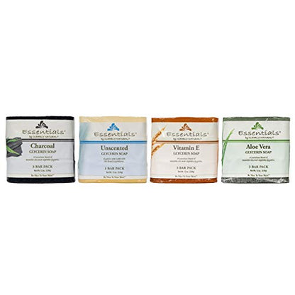 Clearly Natural Glycerine Bar Soap, Unscented, 3 Count, 4 oz each