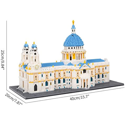 LULUFUN St. Paul's Cathedral Model Building Block Kit, Famous Architecture Mini Building Block, Collection Model Sets,Toy Gifts for Kids and Adults 7053 Pieces