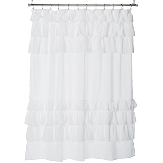 Madison Park Grace Shower Curtain White 72x72