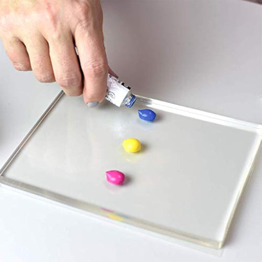 Gel Press Monoprinting Print Plate - 12” X 14” (30.5 X 35.6 cm) Gel Plate - Printmaking Supplies - Reusable Gel Printing Plates for Press Art for Card Making, Scrapbooking, Journaling, Arts & Crafts