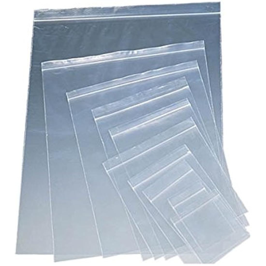 100 Grip Seal Bags 11" x 16" | Reusable Strong Zip Lock | Clear Resealable Plastic Bags | Polythene Packaging for Food Storage, Jewellery - by Sabco (11" x 16")