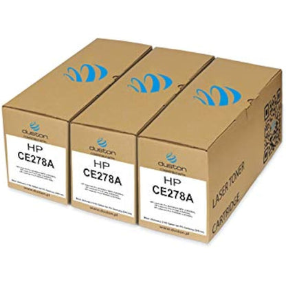 duston 3x CE278A, 78A Black Toner compatible with HP Laserjet Pro M1536dnf MFP P1566 P1606dn