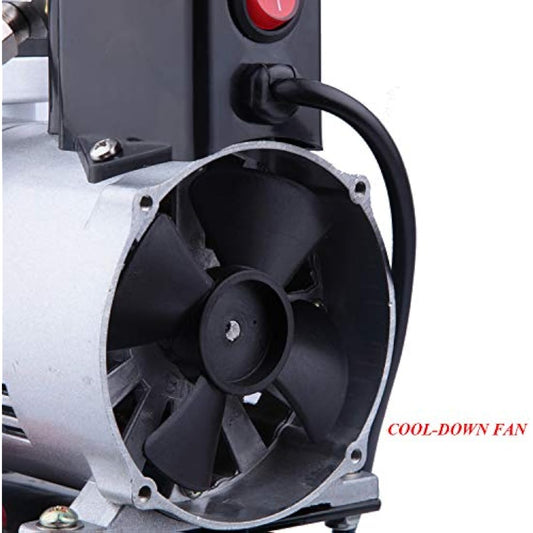 Timbertech Professional Upgraded Piston Airbrush Compressor ABPST07 with Motor Cool Down Fan/Powerful Working Pressure/Strong Airflow for Hobby, Food Decoration, Body Tattoo, Graphic and so on