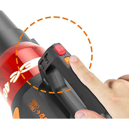 WORX WG584E.9 40V (2x20V) Brushless Leaf Blower without Battery and Charger - Black / Orange