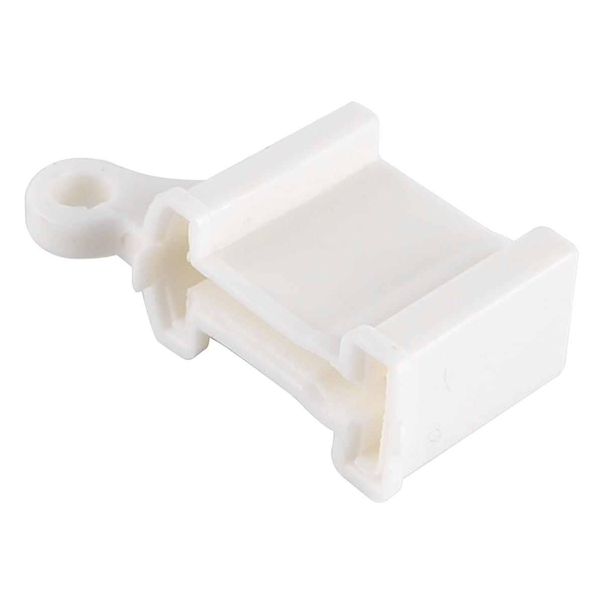 VOANZO 10PCS White Curtain Rail End Stops Curtain Track Fittings End Caps for Bendable Curved Curtain Track Wall Mount Siding Ceiling Use