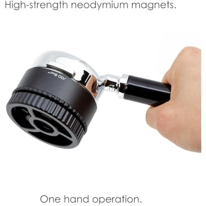 ARO Orbit PRO™ | Aluminum Spirographic Espresso Distribution Tool | Geared WDT for Home Baristas and Professional Cafés (Black, 58mm)