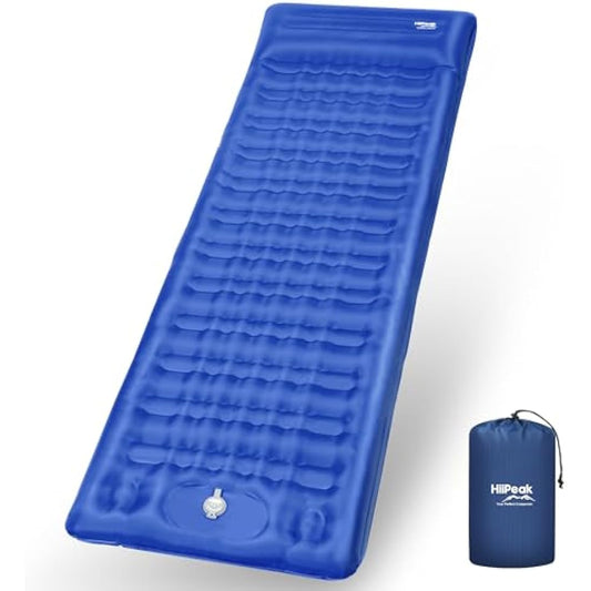 HiiPeak Strong Support Camping Mat, Inflatable Sleeping Mattress 3.9 Inch Thickness Sleeping Pad with Pillow, Quick Inflation Ultralight Portable Camping Sleeping Bed for Backpacking, Hiking, Picnic