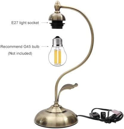 Bieye L30832 Tiffany Style Stained Glass Flower Petal Table Lamp with Brass Base for Home Décor (Pink, 8" Apple Blossom)