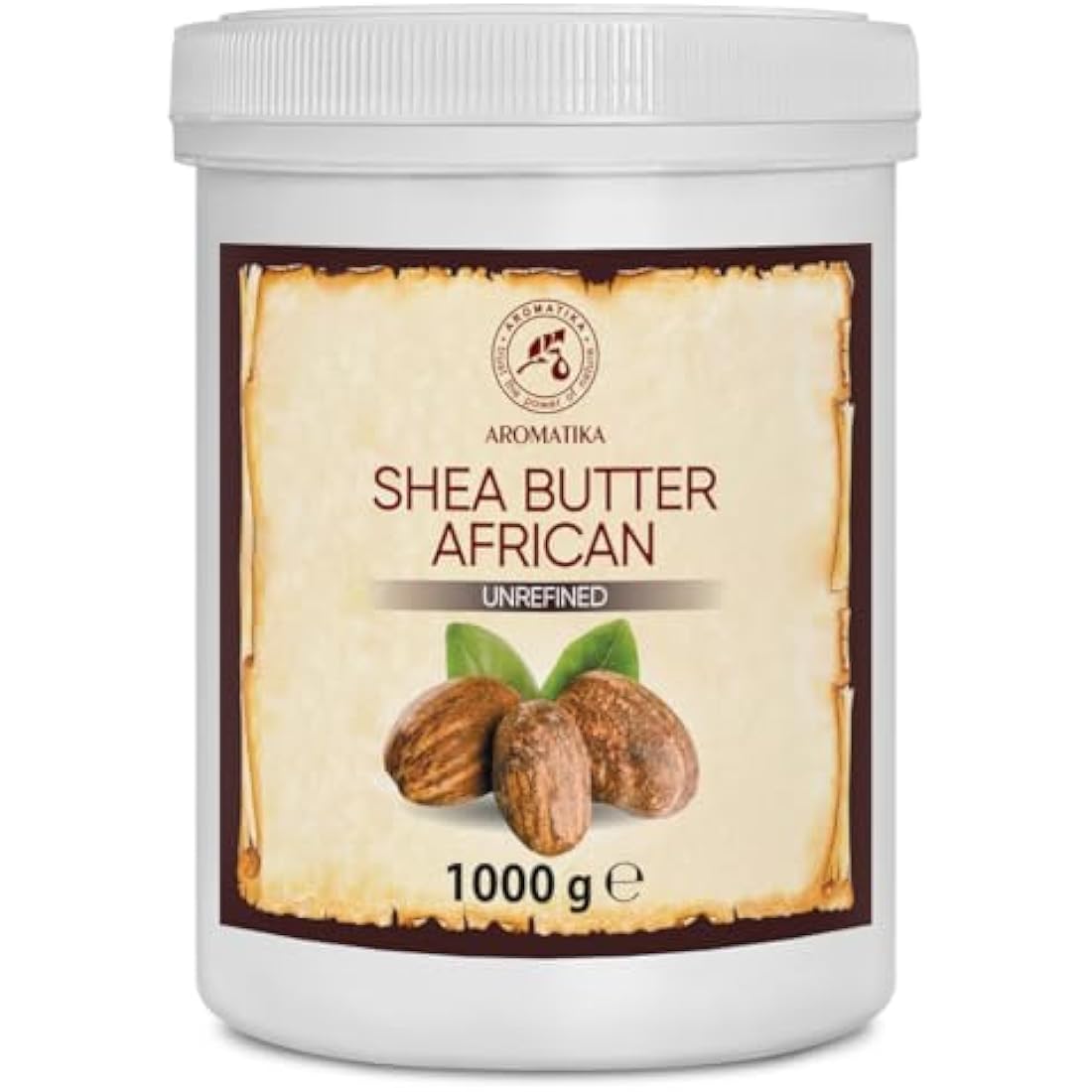 Shea Butter (Unrefined)1000g - Cold Pressed - Africa - Ghana - 100% Pure & Natural Shea Butter Body Butter - Unrefined Raw - Intensive Care for the Face - Body - Hair