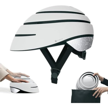 CLOSCA. Foldable helmet. The bike helmet for women and men. Certificate for bicycle, scooter, electric bicycle, inline skates and skateboards.