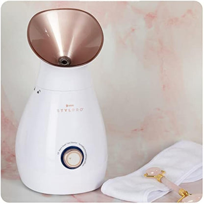 STYLPRO 4-in-1 Steamer: Face Steamer, Aromatherapy Diffuser, Humidifier and Towel Warmer - Ionic Face Mist for Deep Cleaning, Luxury Home Spa, Unclogs Pores