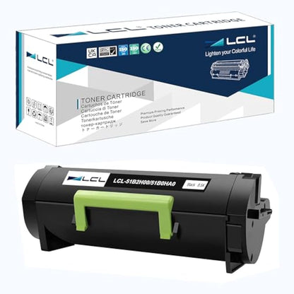 LCL Compatible Toner Cartridge 51B2H00 51B0HA0 High Yield (1 Black) Replacement for Lexmark MS417 MS417DN MS517 MS517DN MS617 MS617DN MS417 MS417DN MX417 MX417DN MX517 MX517DE MX617 MX617DE MX417de