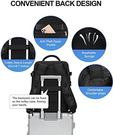 Vacuum Travel Backpack for Women, Cabin Bags 40x20x25 for Ryanair, Travel Hand Luggage Backpack Carry-ons Bag with Vacuum Compression