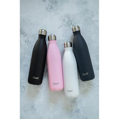 S'well Stainless Steel Reusable Water Bottle, 750ml, Azurite, Triple Insulated and Leak Proof Drinking Bottle for Hot and Cold Beverages up to 48h Cold/24h Hot, Blue