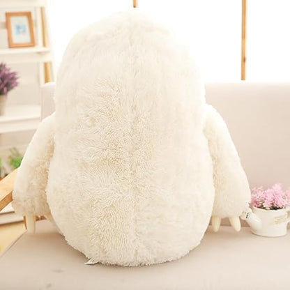 Winsterch Cuddly Sloth Large Stuffed Animal Teddy Baby Doll Birthday Gifts, Plush Soft Toy (Ivory, 27.5 Inches)