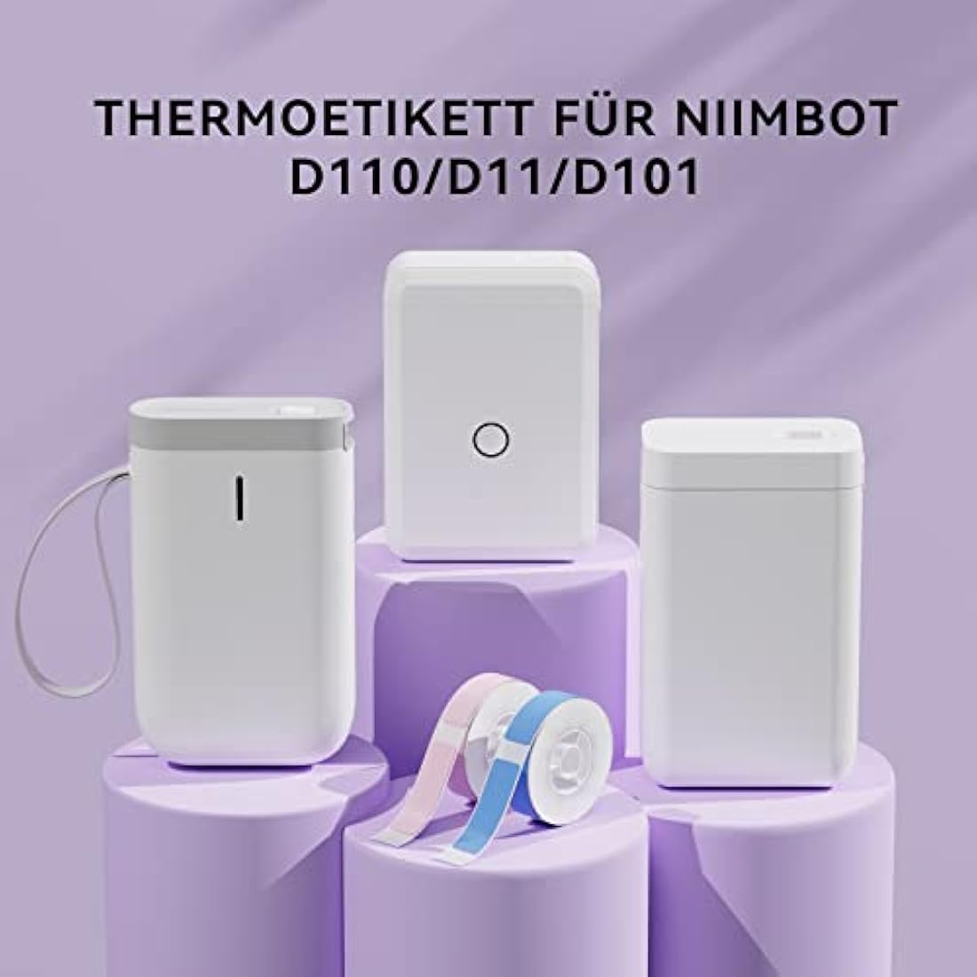 NIIMBOT Thermal Labels 0.59" x 1.18"(15 * 30mm) Printer Sticker Paper with Self-Adhesive for D11/D110/D101/H1S,1 Roll of 210