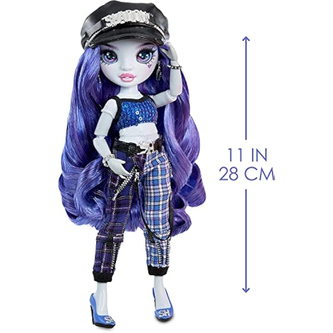 Shadow High Rainbow Vision Neon Shadow - UMA VAN HOOSE - Neon Blue Fashion Doll, Mix & Match Designer Outfits And Rock Band Accessories Playset - For Kids And Collectors Ages 6+