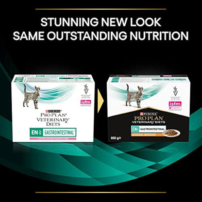 PRO PLAN VETERINARY DIETS EN Gastrointestinal Wet Cat Food Salmon 10 pack of 85g