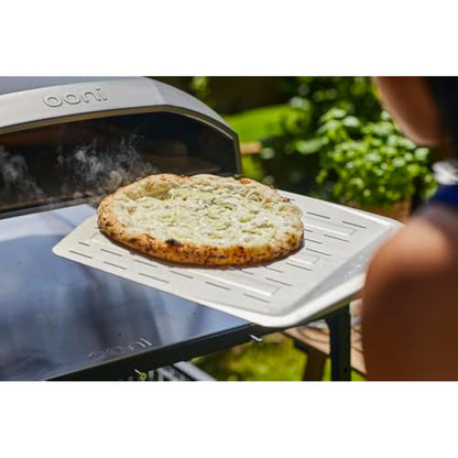 Ooni 14” Perforated Pizza Peel – Long Handle Perforated Aluminium Pizza Paddle – Lightweight Pizza Turning Peel Outdoor Pizza Oven Accessories