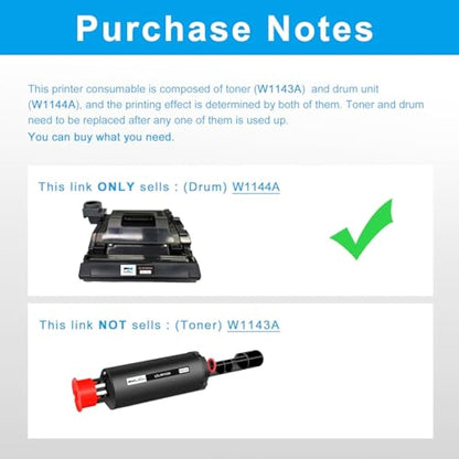 LCL W1144A Drum Unit Replacement for HP 144A W1144A Drum for HP Neverstop Laser MFP 1201n 1202w 1202nw Laser 1001nw (1Pack)