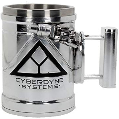 Nemesis Now B4656N9 Terminator 2 Tankard 17cm, Resin w/Stainless Steel Insert, Silver