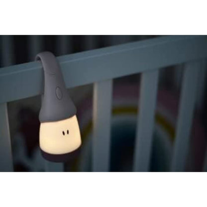 BABA - Night light for Baby and Kid - Rechargeable - Cordless & portable - Soft light - Ergonomic: hooks onto handles and crib bars - 90hrs battery