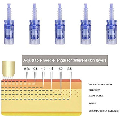 20 Pieces 36 pin Needle Cartridge for Dr.pen A6, Mysweety Microneedles for Electric Derma Microneedle Stamp Pen