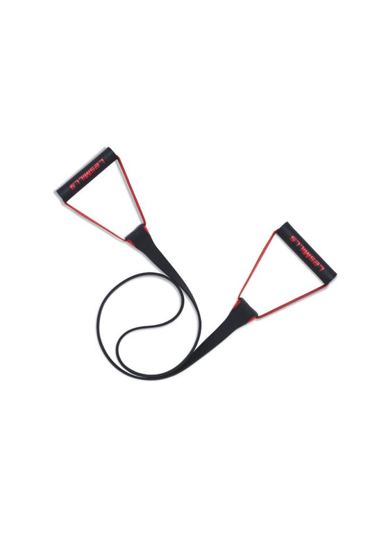 Les Mills SMARTBAND Resistance Band With Handles For Working Out, Yoga, Pilates, Elastic Exercise Bands