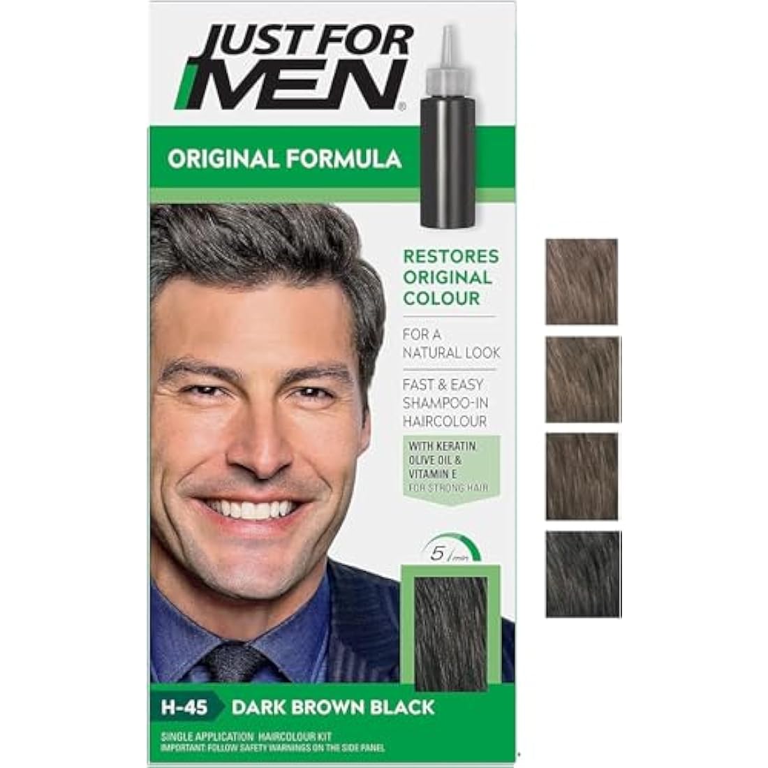 Just for Men Shampoo In Hair Color Dark Brown 45