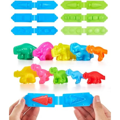 Lictin Kids Dough Tools and Cutters, 44 Pcs Dough Tools for Kids, Modeling Clay for Toddlers Girls Boys with Storage Box