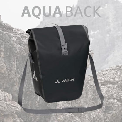 Vaude aqua back single rear bicycle bag, Unisex, 12413, Black, 37 x 33 x 19 cm
