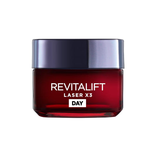 L?Or?al Paris Laser Renew Triple Action Anti-Ageing, Skin Retightening Day Cream, Visibly Reduce Wrinkles & Fine Lines; Moisturises, Firms & Brightens