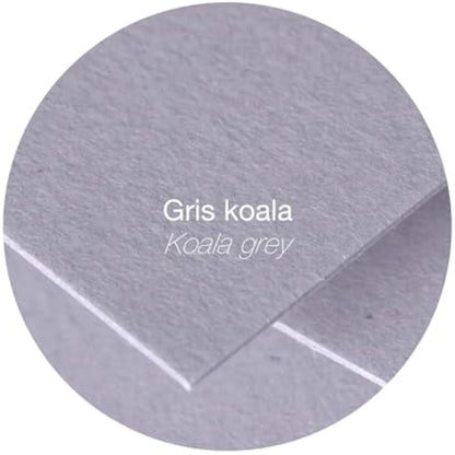 Clairefontaine - Ref 5532C - Pollen Envelopes (Pack of 20) - C5 Sized, 120gsm Paper, Gummed Seal, Inkjet & Laser Printer Compatible, Acid Free - Koala Grey