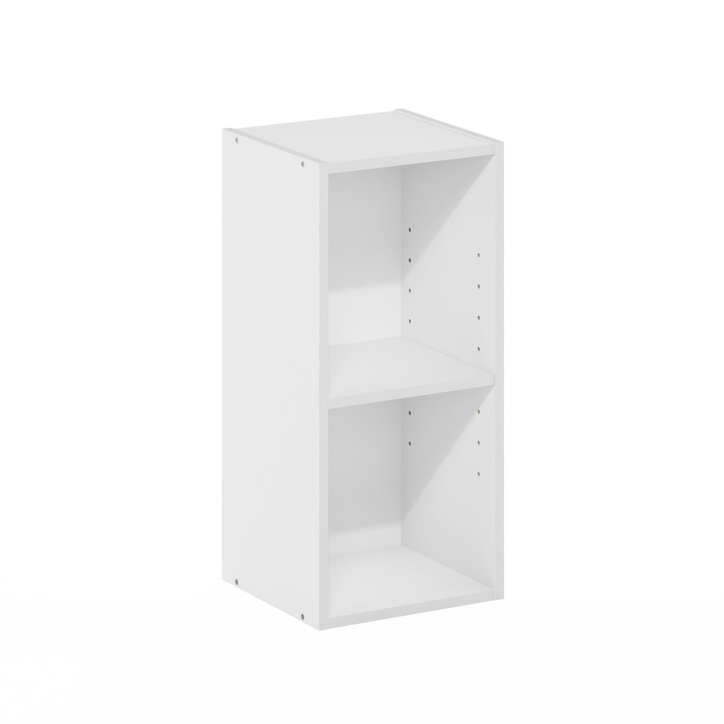 Furinno FULDA Book Shelf, 2-Tier Narrow Bookshelf, Bookcase with 10-In Width Storage Shelf, 9.3 x 9.8 x 21.2, for Living Room, Bedroom, Home Office