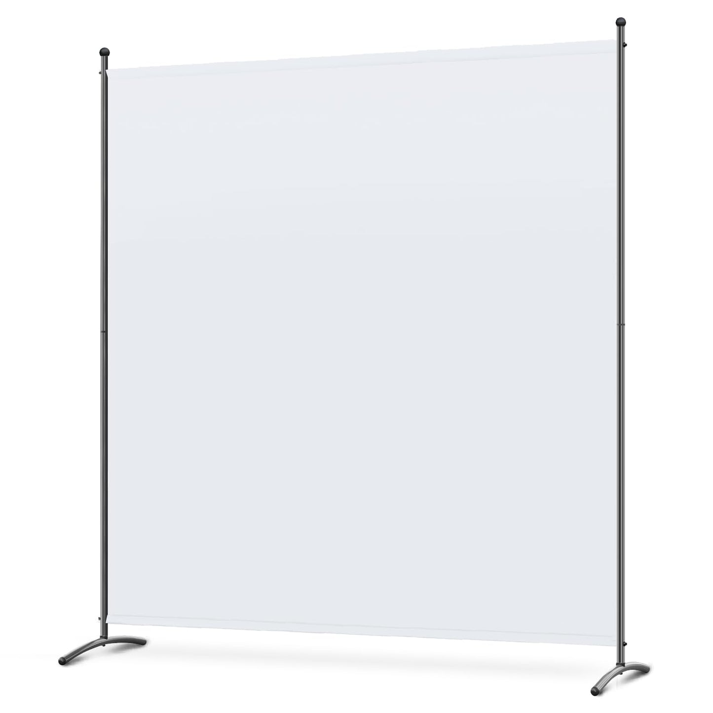 Angel Living 1 Panel Room Divider, Privacy Screen Composed of Polyester Fabric and Sturdy Iron Frame