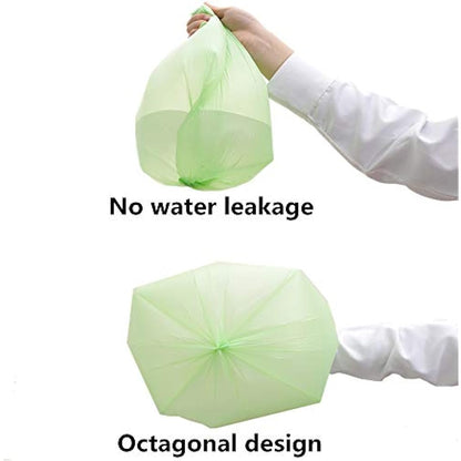 RTBQJ-AT 100% Biodegradable Bin Liners, 20L 100 Bags Biodegradable Food Waste Bags, Super Sturdy Bin Bags