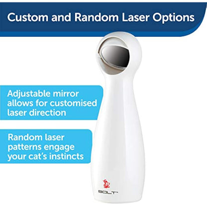 PetSafe FroliCat Stimulating Exercise Laser Cat Toy, Adjustable, clear