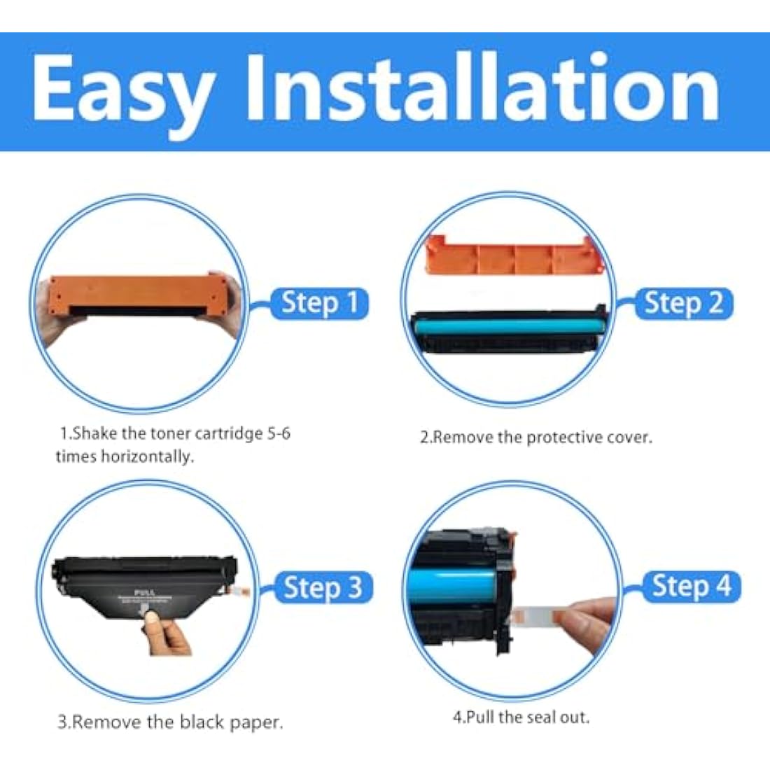 LCL Compatible Toner Cartridge 415A W2031A (With OEM CHIP) (1PK Cyan) Replacement for HP COLOR LASERJET PRO M454 M454DW M454NW M454DN M479 M479FDN M479FNW M479DW M479FDW MFP M480f MFP M455dn