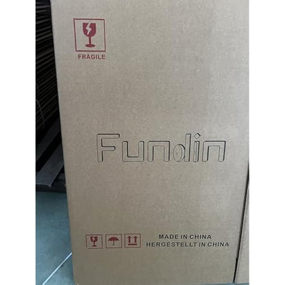 Fundin Aluminum Mirror Cabinet for Bathroom Recess Mount or Surface Mount, with Double Sided Mirror Door, 50 x 61 cm, with Adjustable Tempered Glass Shelves