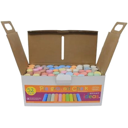 Bright Ideas Giant Colourful Playground Chalk, Assorted, 312 chalks, 10cm, BI8014x6
