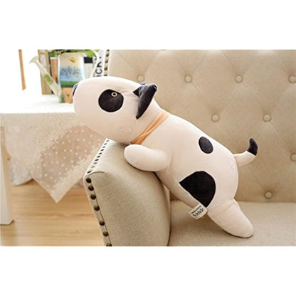 Vintoys Bull Terrier Dog big hugging pillow soft plush toy stuffed animals White 21"