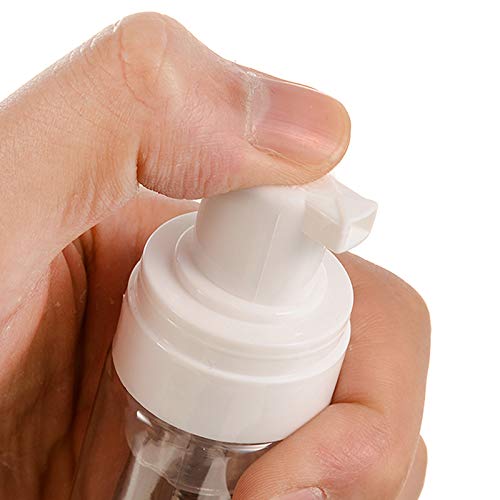 200ml Foaming Dispenser Bottle,Beoncall 2Pcs Transparent Empty Spray Bottles Plastic Foaming Dispenser Bottle Foaming Soap Pump Dispenser Refillable