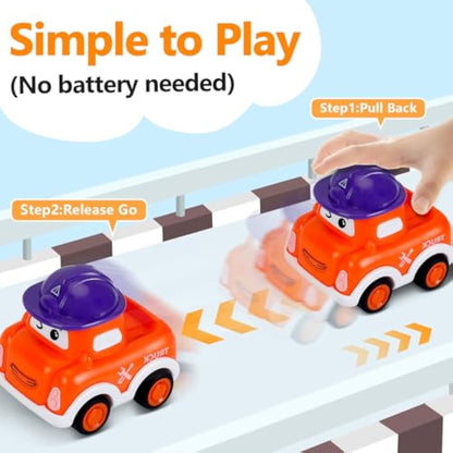 SYHLN Toys for 1 Year Old Boys Gifts,12 Pcs Baby Boy Car Toys Pull Back Cars, Easter Gift for Childrens Toddler Toys Age 1-3 Years,Birthday Gift for Girls