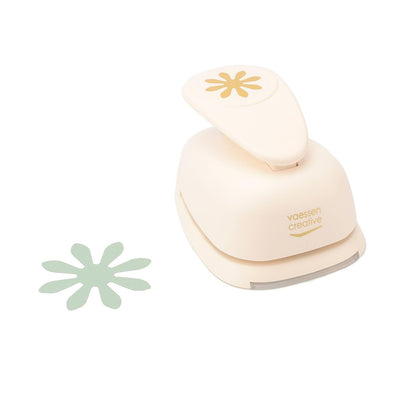 Vaessen Creative Craft Paper Punch - Daisy - 7,6 x 7,6 cm - Circle Cutter for Crafting and Card Making