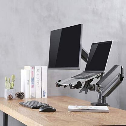 Maclean MC-836 Mount Stand Workstation Support Bracket Holder The Laptop Holder Is Designed For Mounting On A Desk Or Wall Bracket With VESA 75x75 100x100 Standard