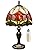 MIAOKE Stained Table Lamp Stained Glass Table Light, Handmade Desk Bedside Table Night Lamp, Antique Art Craft Gifts Lover Kid Living Room Bedroom Study Bookcase Desk Ligh