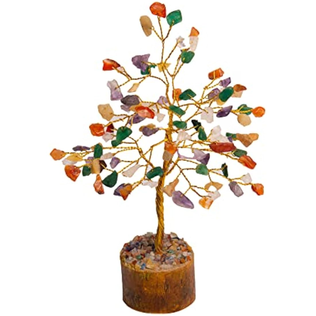 Crystal Tree for Home Decorations Crystals and Healing Stones Witchy Room Crystal Decor Tree Crystal Gifts Gem Tree Christmas Tree Stands for Real Tree… (Multi_Agate_Tree)