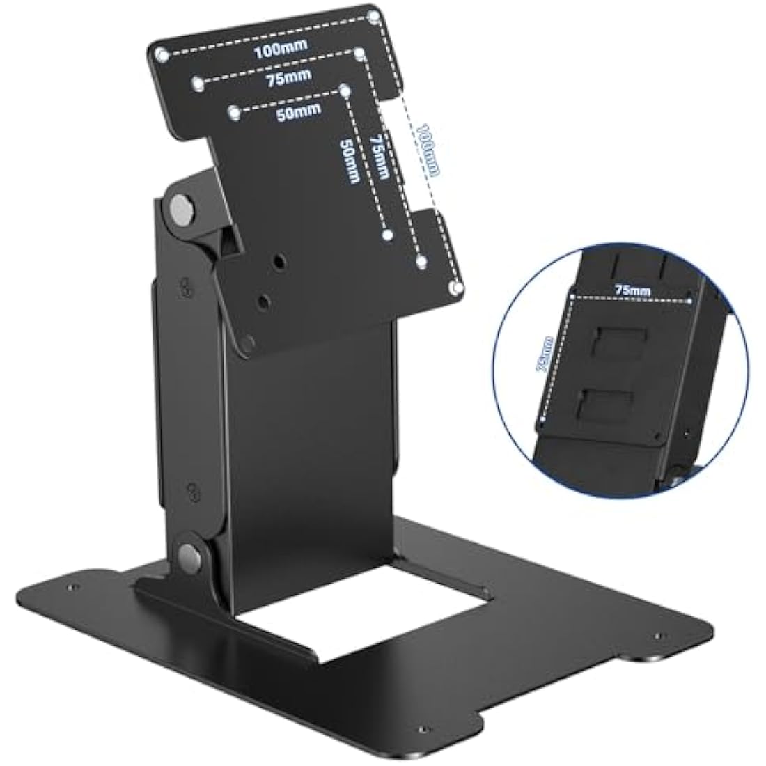 WEARSON Touch LCD Monitor&All in One PC Stand All Metal Holder Sturdy with VESA Hole 75x75mm&100x100mm
