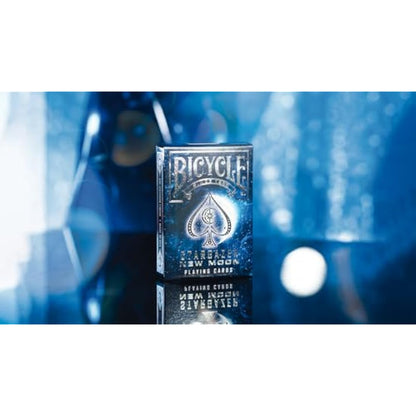 Bicycle Stargazer New Moon Playing Cards - 1 x Showstopper Card Deck, Easy To Shuffle and Durable, Great Gift For Card Collectors, Silver