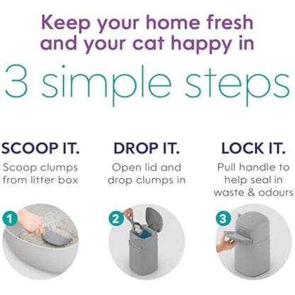 Litter Genie Easy Roll Bin with 1 Refill